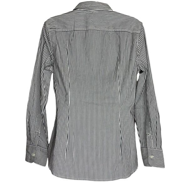 J Crew Button Up Shirt Womens 2 Striped Slim Fit Stretch Cotton Poplin AW239 NWT - Picture 2 of 13